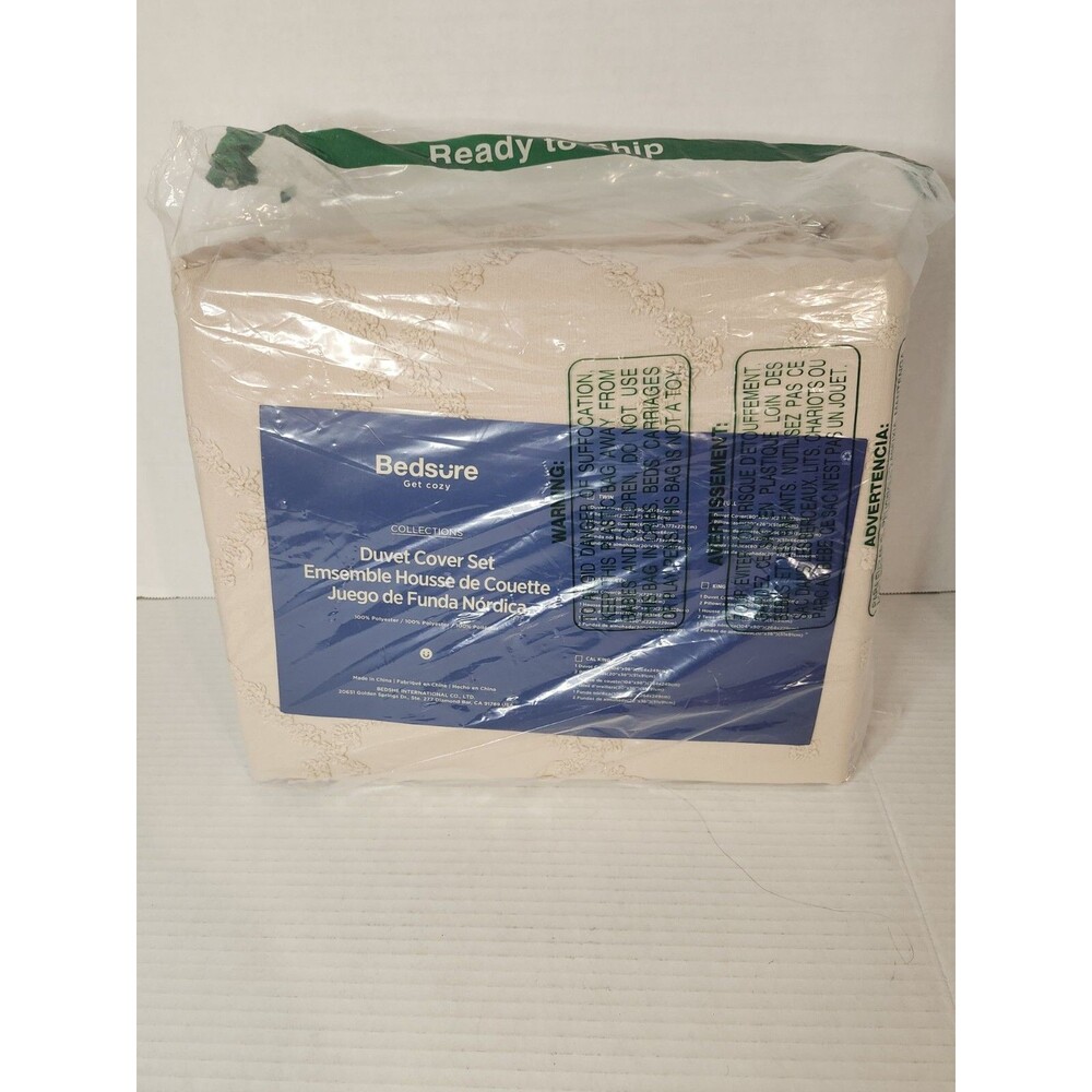 Bedsure Get Cozy Duvet Cover Set Full/Queen